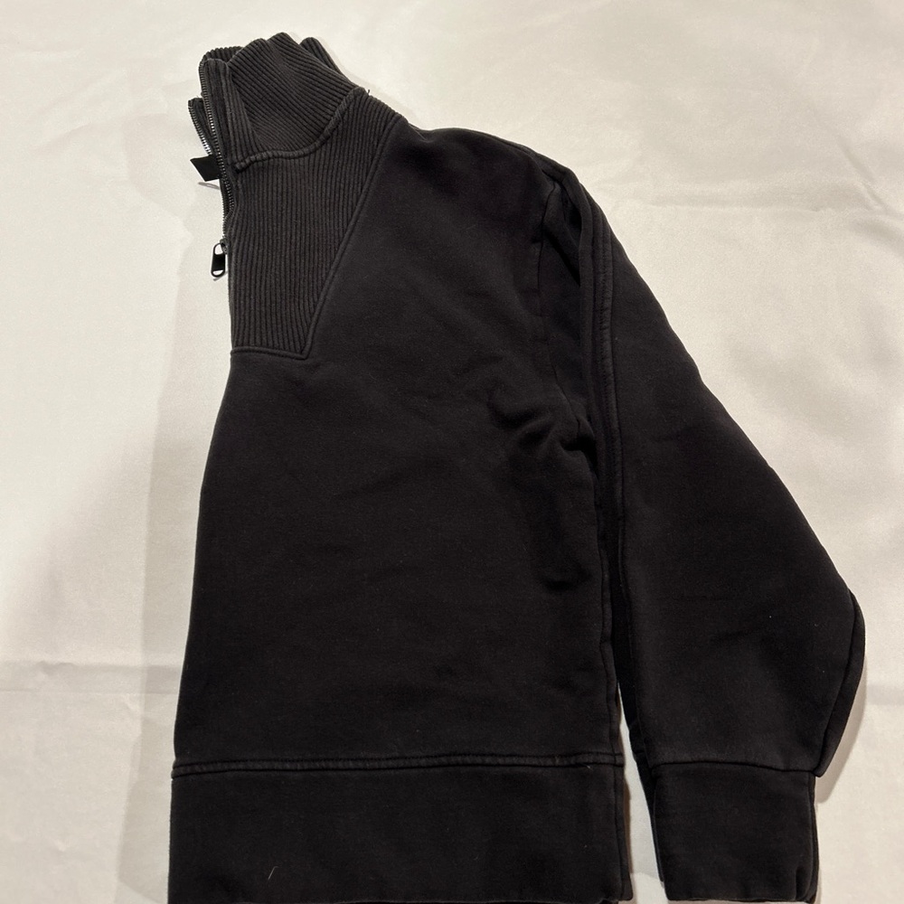 Athleta Black Quarter-Zip Sweater